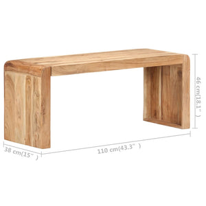 Πάγκος 110 x 38 x 46 εκ. από Μασίφ Ξύλο Ακακίας