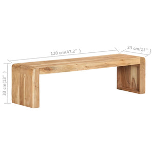 Έπιπλο Τηλεόρασης 120 x 33 x 33 εκ. από Μασίφ Ξύλο Ακακίας