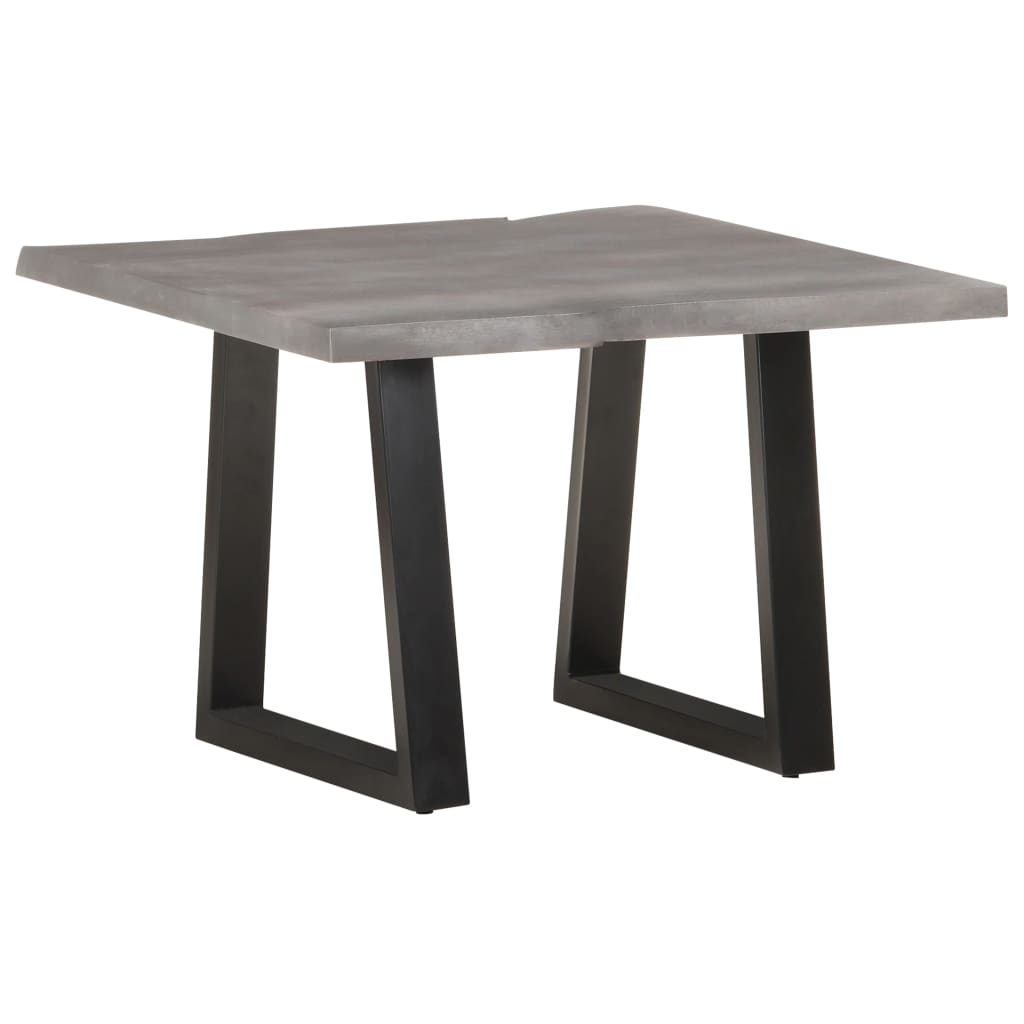 Τραπεζάκι Σαλονιού Live Edge 60x60x40 εκ. Μασίφ Ξύλο Ακακίας