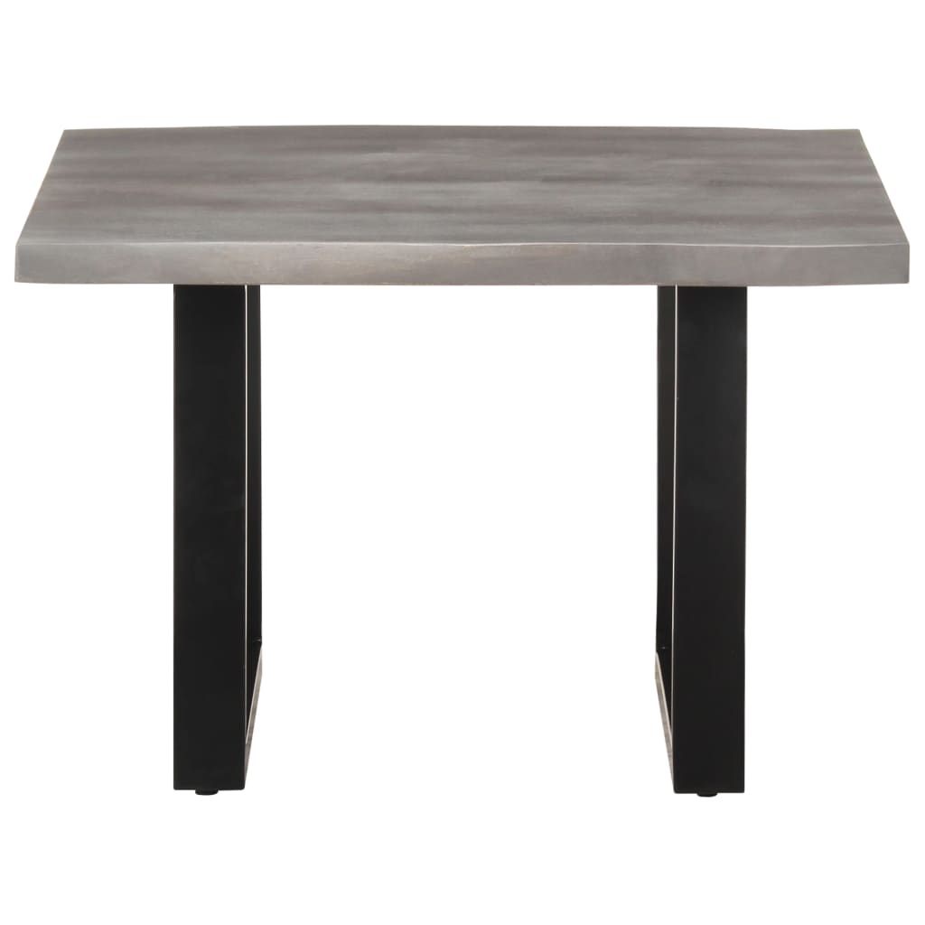Τραπεζάκι Σαλονιού Live Edge 60x60x40 εκ. Μασίφ Ξύλο Ακακίας