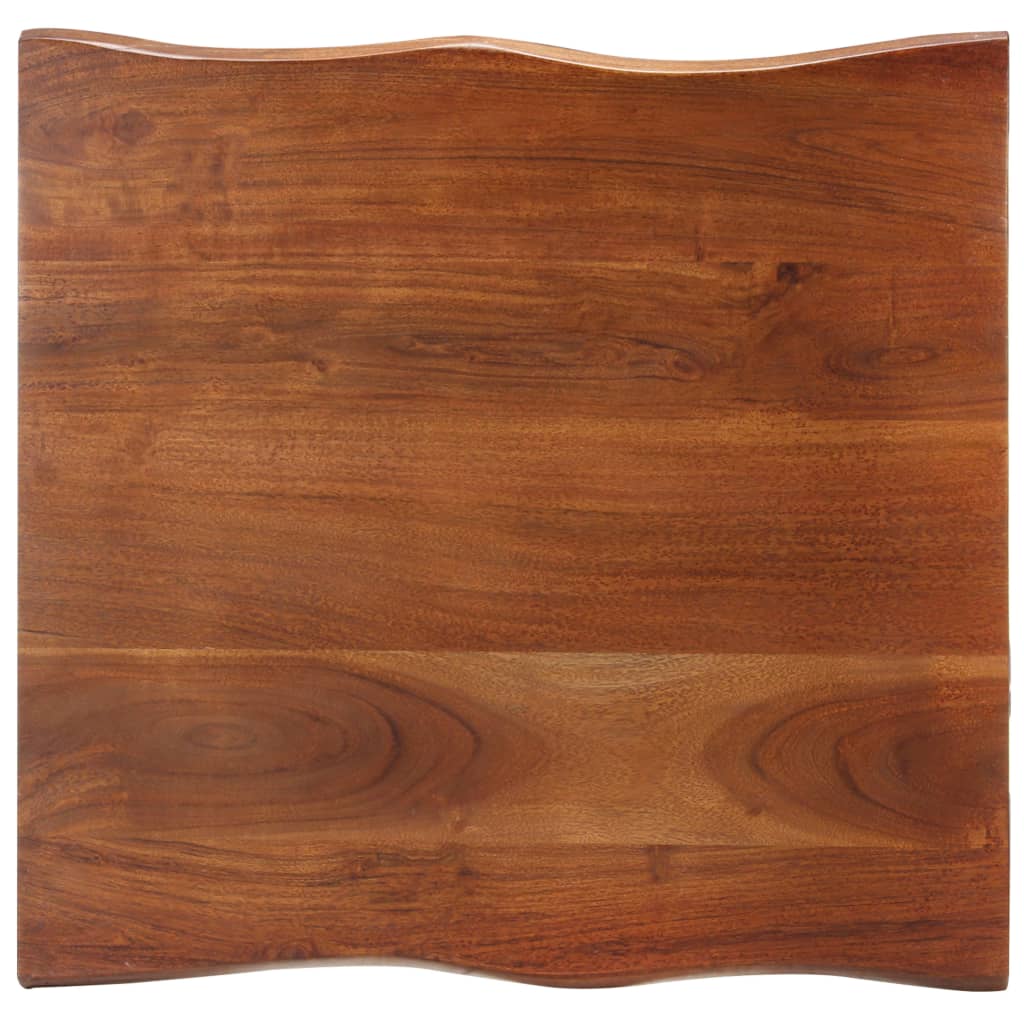 Τραπεζάκι Σαλονιού Live Edge 60x60x40 εκ. Μασίφ Ξύλο Ακακίας