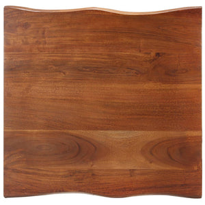 Τραπεζάκι Σαλονιού Live Edge 60x60x40 εκ. Μασίφ Ξύλο Ακακίας