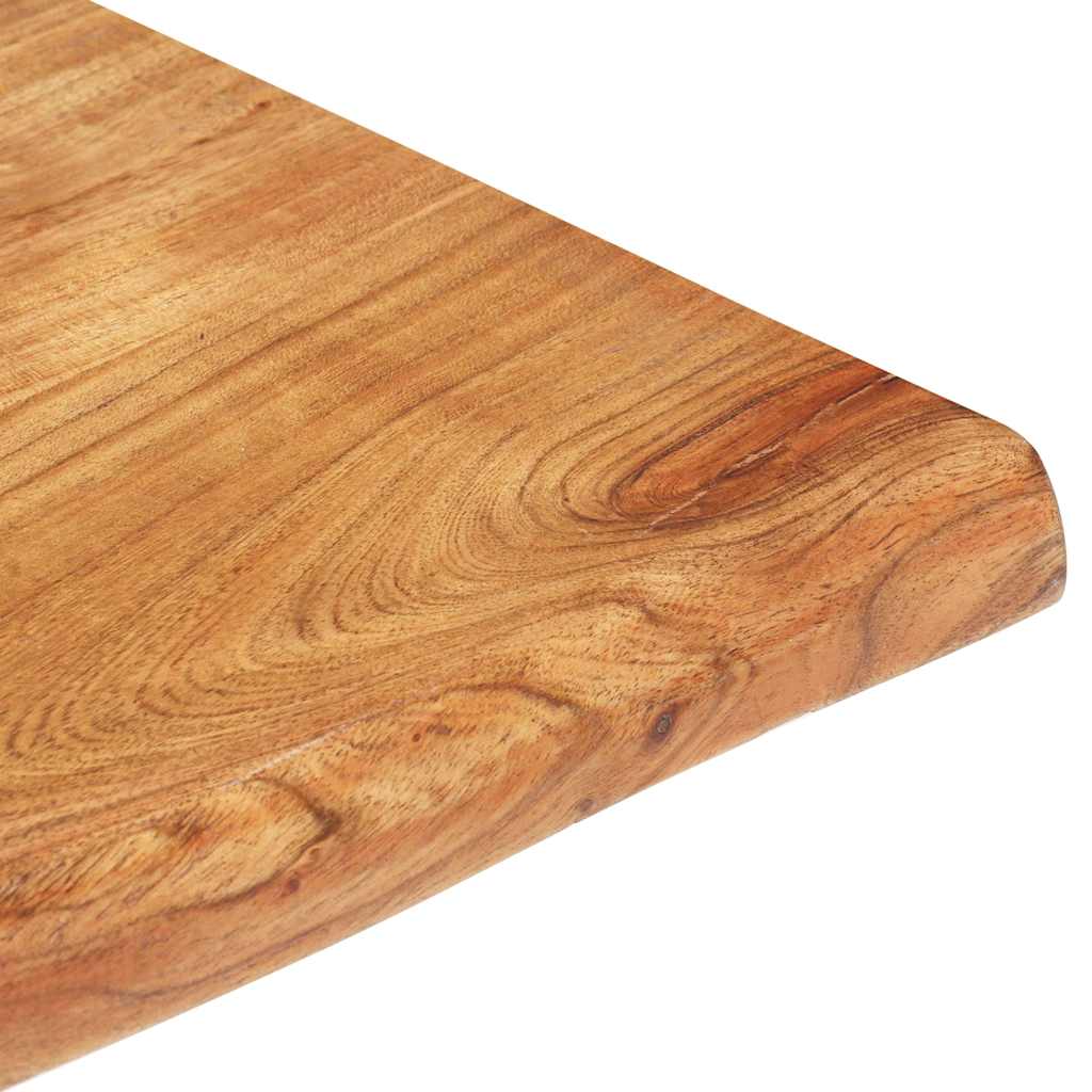 Τραπεζάκι Σαλονιού Live Edge 60x60x40 εκ. Μασίφ Ξύλο Ακακίας