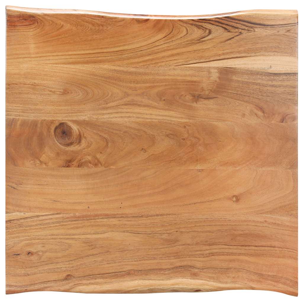 Τραπεζάκι Σαλονιού Live Edge 60x60x40 εκ. Μασίφ Ξύλο Ακακίας