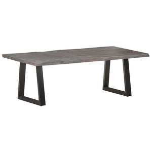 Τραπεζάκι Σαλονιού Live Edge 115x60x40 εκ. Μασίφ Ξύλο Ακακίας