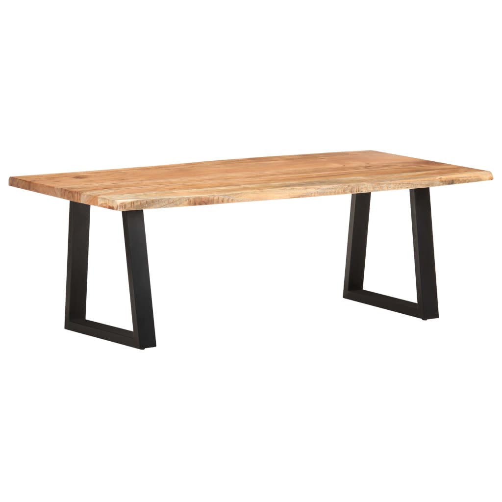 Τραπεζάκι Σαλονιού Live Edge 115x60x40 εκ. Μασίφ Ξύλο Ακακίας - Pakobazaar