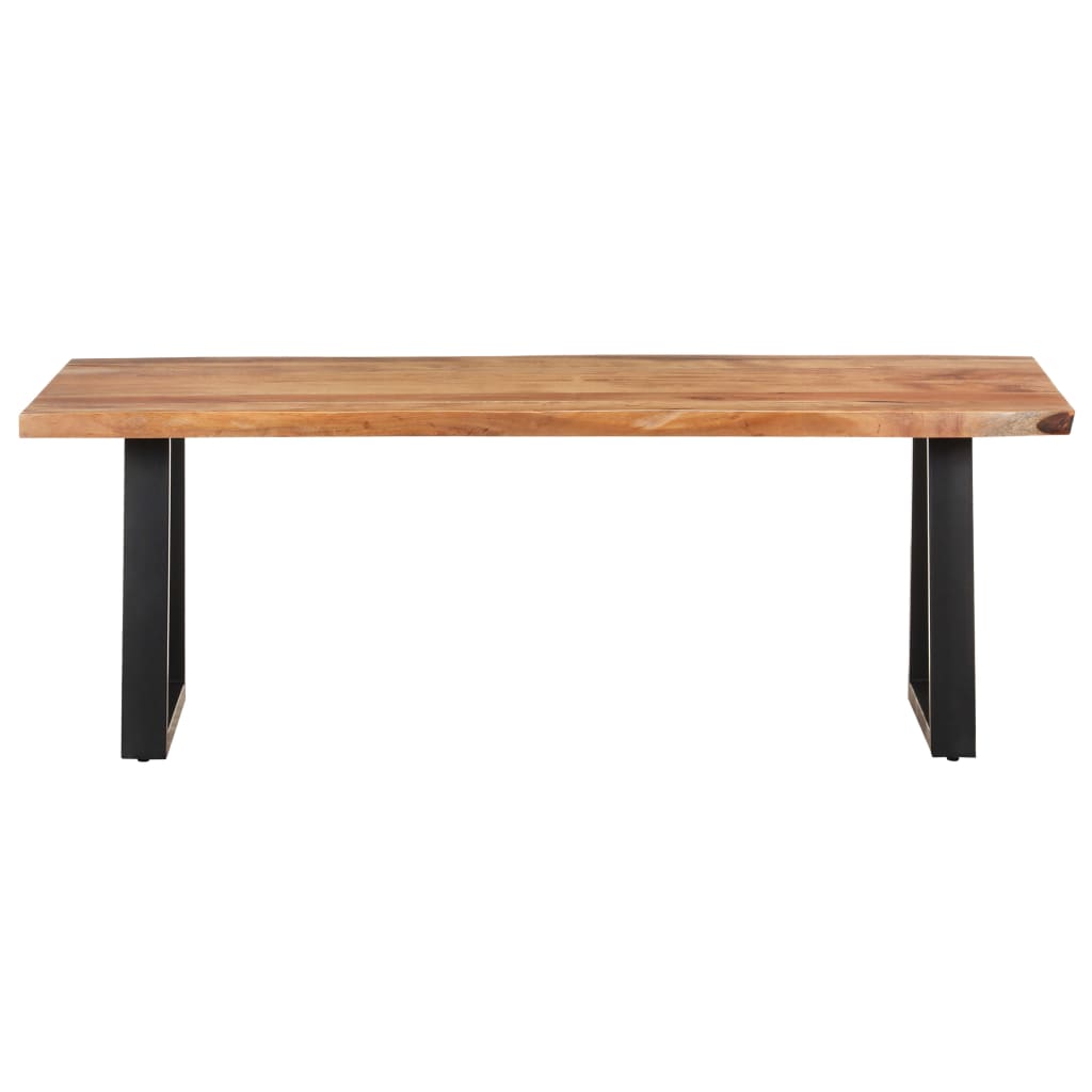 Τραπεζάκι Σαλονιού Live Edge 115x60x40 εκ. Μασίφ Ξύλο Ακακίας - Pakobazaar