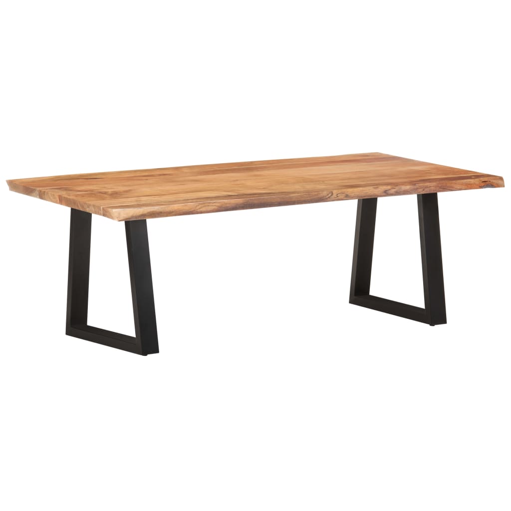 Τραπεζάκι Σαλονιού Live Edge 115x60x40 εκ. Μασίφ Ξύλο Ακακίας - Pakobazaar