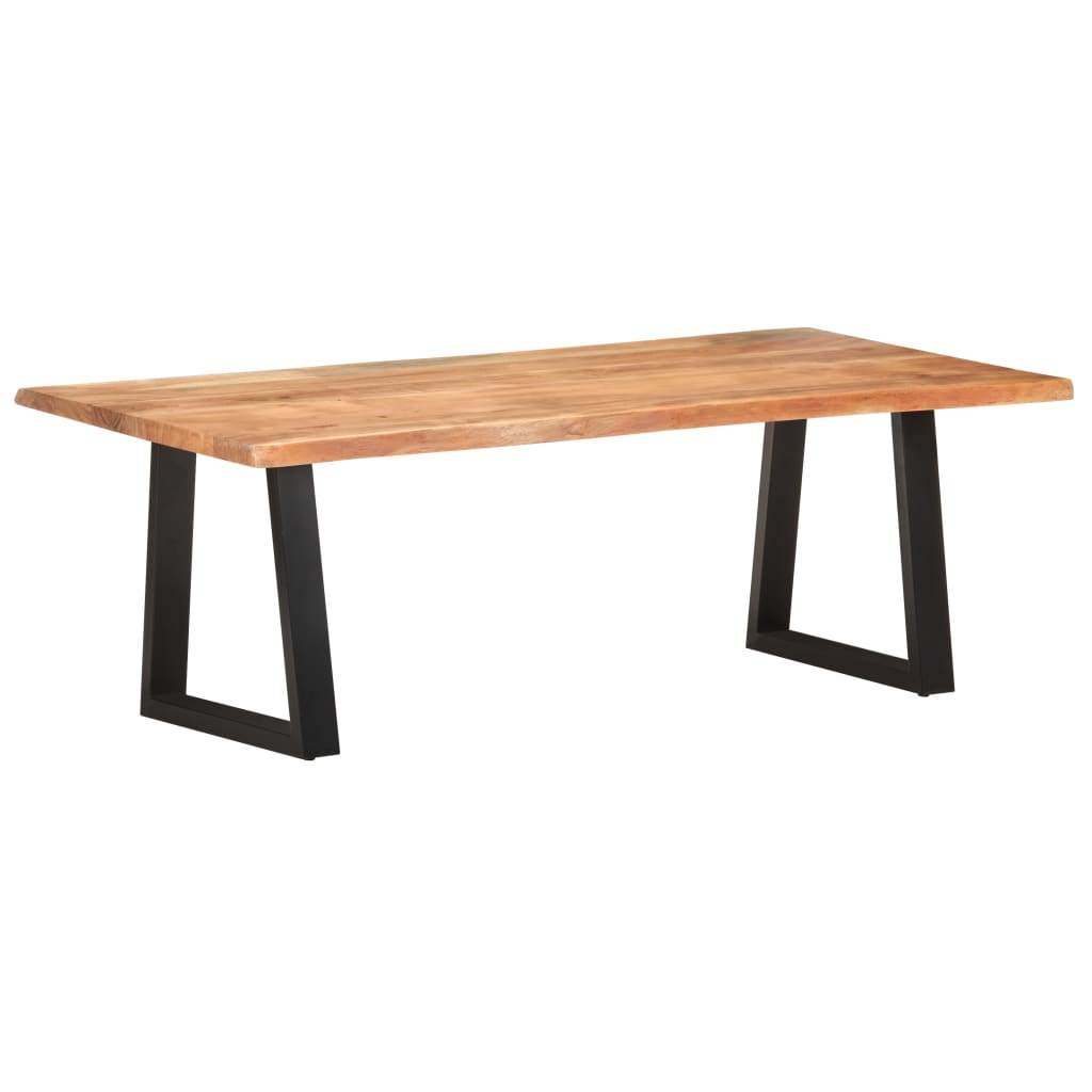 Τραπεζάκι Σαλονιού Live Edge 115x60x40 εκ. Μασίφ Ξύλο Ακακίας - Pakobazaar