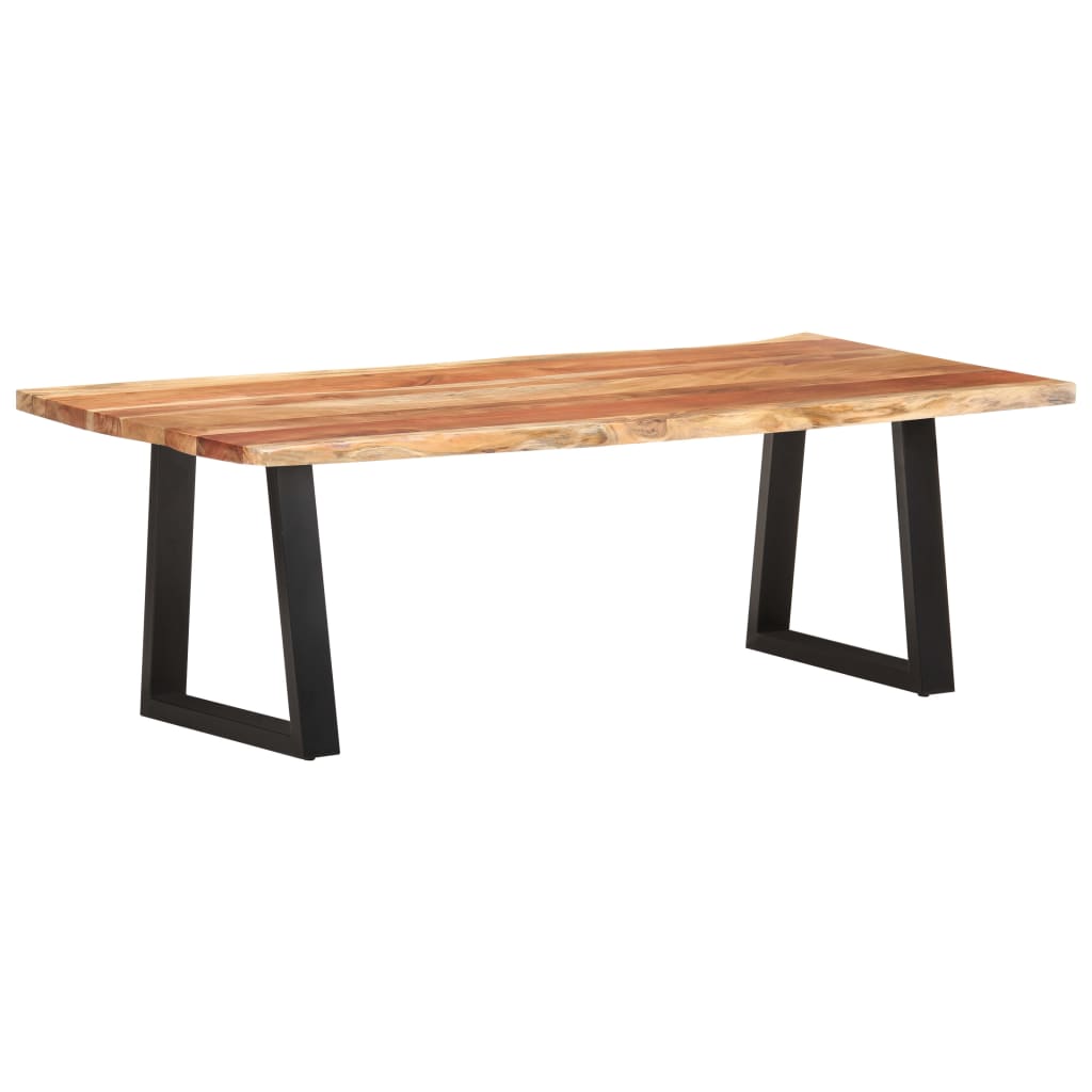 Τραπεζάκι Σαλονιού Live Edge 115x60x40 εκ. Μασίφ Ξύλο Ακακίας - Pakobazaar