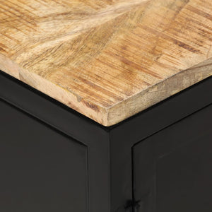Έπιπλο Τηλεόρασης 120x30x40 εκ. Μασίφ Ακατέργαστο Ξύλο Μάνγκο
