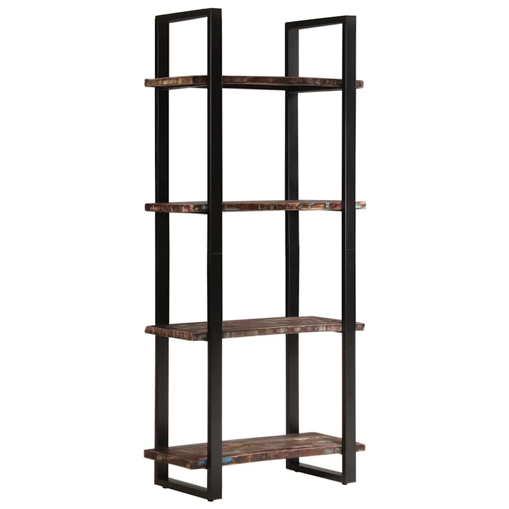 Βιβλιοθήκη με 4 Επίπεδα 80x40x180 εκ. Μασίφ Ανακυκλωμένο Ξύλο