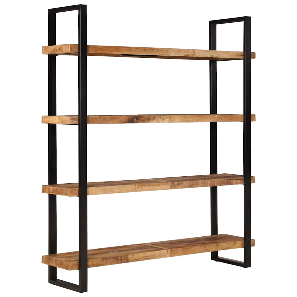 Βιβλιοθήκη με 4 Επίπεδα 160x40x180 εκ. Ακατέργαστο Ξύλο Μάνγκο