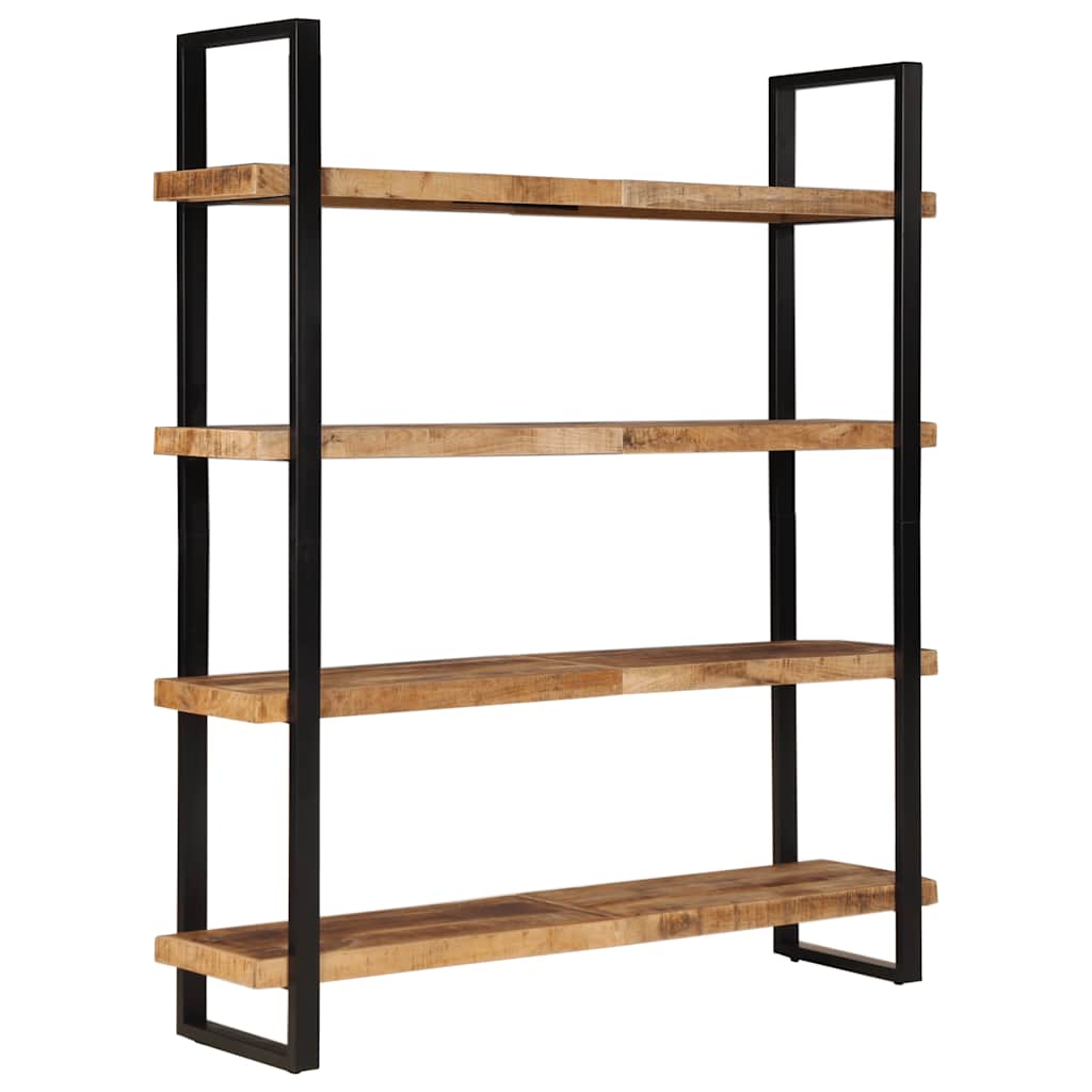 Βιβλιοθήκη με 4 Επίπεδα 160x40x180 εκ. Ακατέργαστο Ξύλο Μάνγκο
