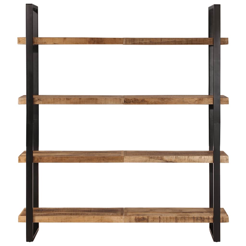 Βιβλιοθήκη με 4 Επίπεδα 160x40x180 εκ. Ακατέργαστο Ξύλο Μάνγκο