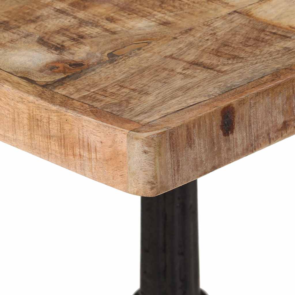 Τραπέζι Bistro 60 x 60 x 77 εκ. Ακατέργαστο Ξύλο Μάνγκο