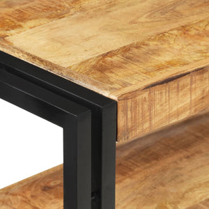 Τραπέζι Κονσόλα 120 x 30 x 75 εκ. από Ακατέργαστο Ξύλο Μάνγκο
