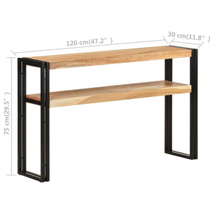 Τραπέζι Κονσόλα 120 x 30 x 75 εκ. από Μασίφ Ξύλο Ακακίας - Pakobazaar