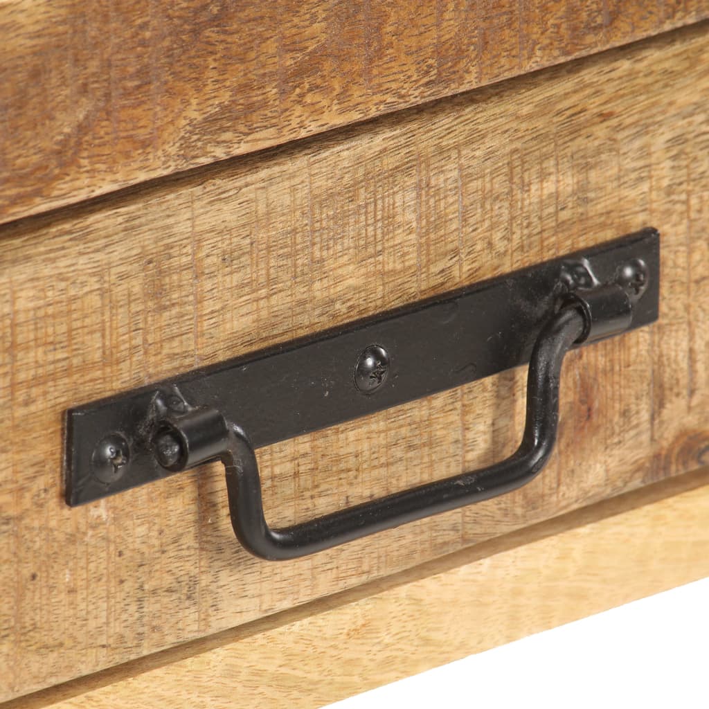 Κονσόλα 120 x 30 x 75 εκ. από Μασίφ Ακατέργαστο Ξύλο Μάνγκο - Pakobazaar