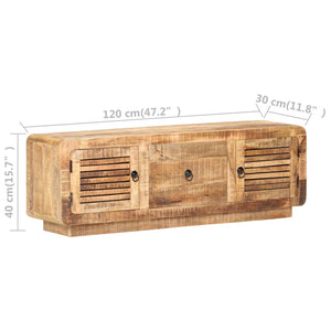 Έπιπλο Τηλεόρασης 120 x 30 x 40 εκ. από Ακατέργαστο Ξύλο Μάνγκο - Pakobazaar