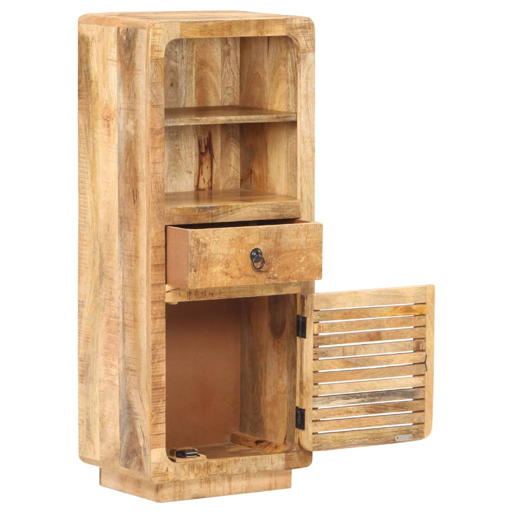 Ντουλάπι με Συρτάρι/Ράφια 45x32x110 εκ. Ακατέργαστο Ξύλο Μάνγκο
