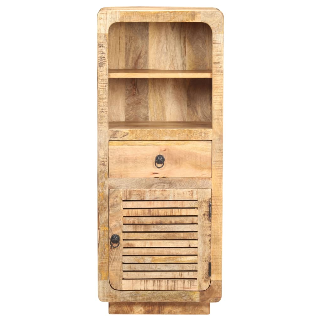 Ντουλάπι με Συρτάρι/Ράφια 45x32x110 εκ. Ακατέργαστο Ξύλο Μάνγκο