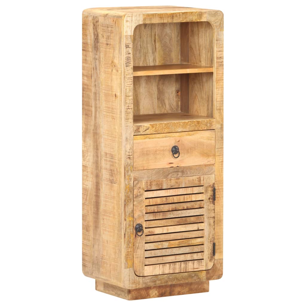 Ντουλάπι με Συρτάρι/Ράφια 45x32x110 εκ. Ακατέργαστο Ξύλο Μάνγκο