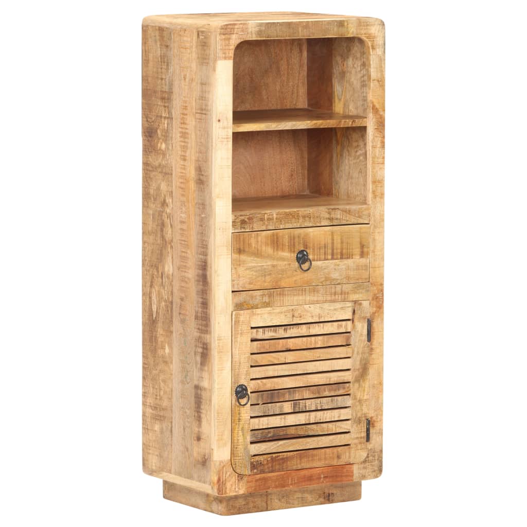 Ντουλάπι με Συρτάρι/Ράφια 45x32x110 εκ. Ακατέργαστο Ξύλο Μάνγκο