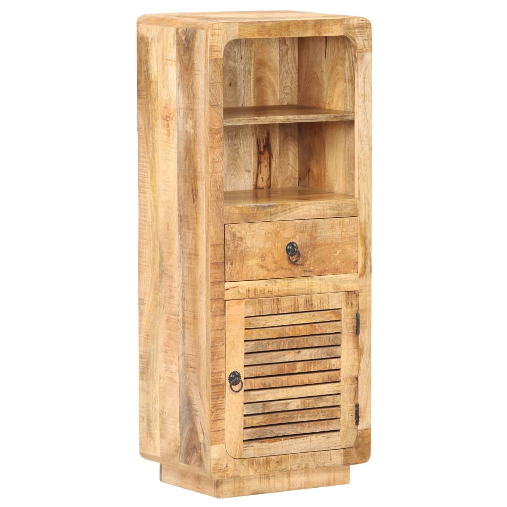 Ντουλάπι με Συρτάρι/Ράφια 45x32x110 εκ. Ακατέργαστο Ξύλο Μάνγκο
