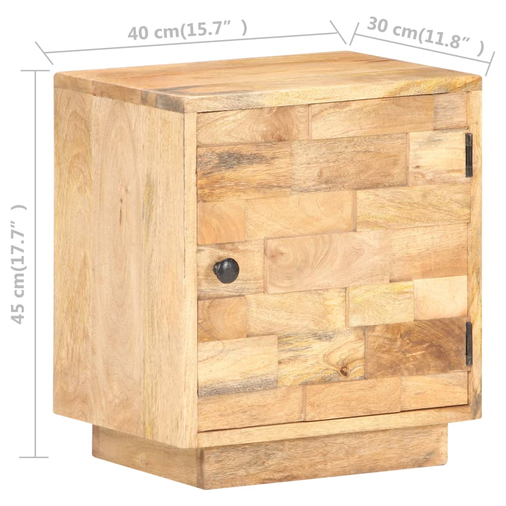 Κομοδίνο 40 x 30 x 45 εκ. από Μασίφ Ξύλο Μάνγκο