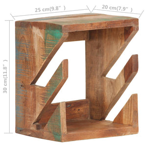 Βάση Skateboard Επιτοίχια 25x20x30 εκ. Μασίφ Ανακυκλωμένο Ξύλο