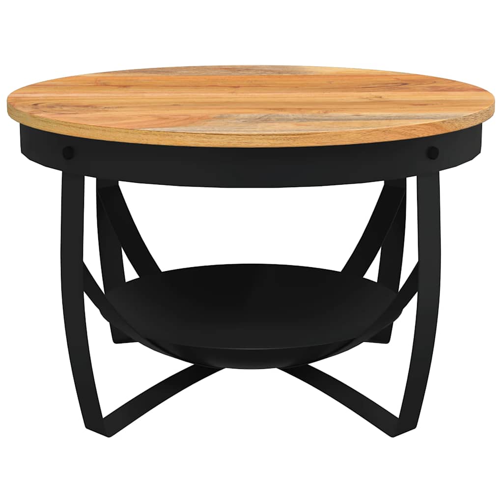 Τραπεζάκι Σαλονιού Ø68 x 43 εκ. από Μασίφ Ξύλο Ακακίας