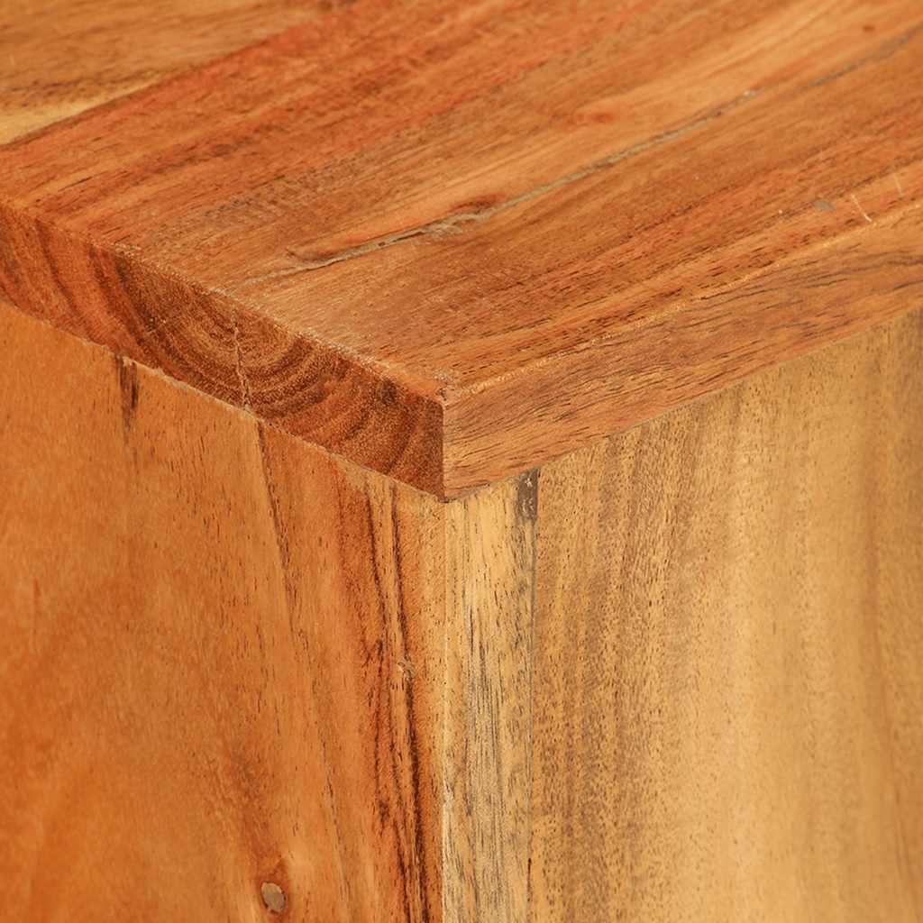 Βάσεις φυτών 2 Τεμ. από Μασίφ Ξύλο Ακακίας