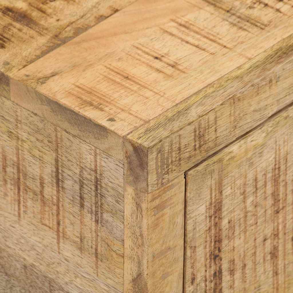 Βάση Τηλεόρασης (118-195) x 30x40 εκ. από Ακατέργαστο Ξύλο Μάνγκο
