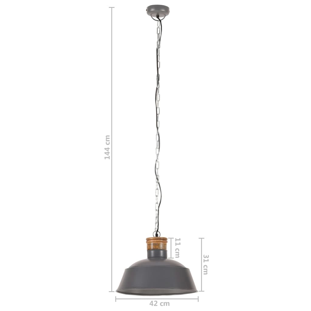 Φωτιστικό Industrial Γκρι 42 εκ. E27 - Pakobazaar