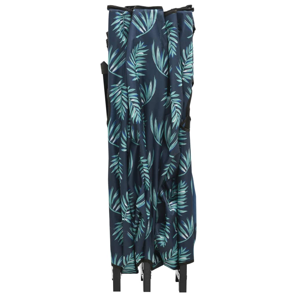 Ξαπλώστρα Δύο Ατόμων Πτυσσόμενη Σχέδιο Φύλλων Ατσάλινη - PAKOBAZAAR