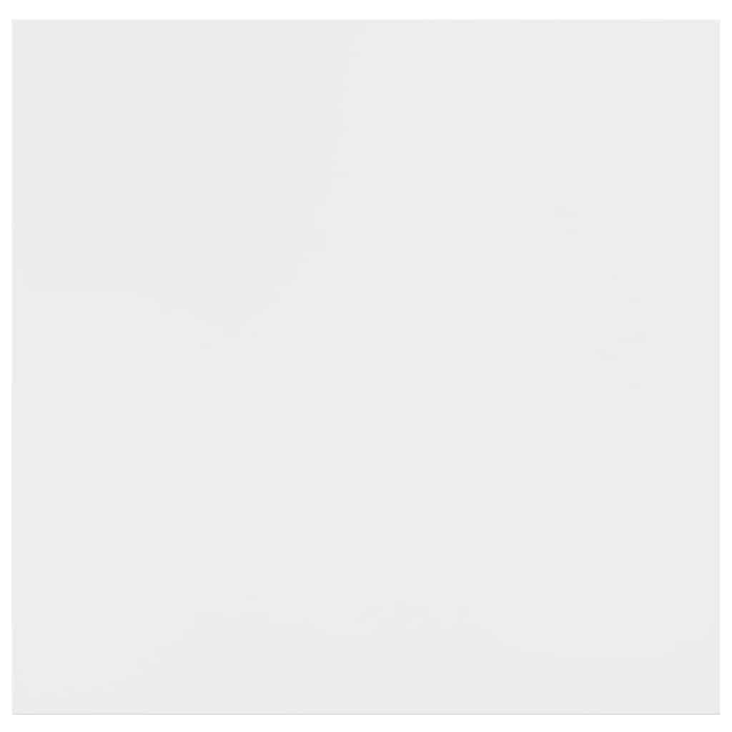 Ράφια Τοίχου Γυαλιστερά Άσπρα 2 Τεμάχια 23x23,5x3,8 εκ. MDF