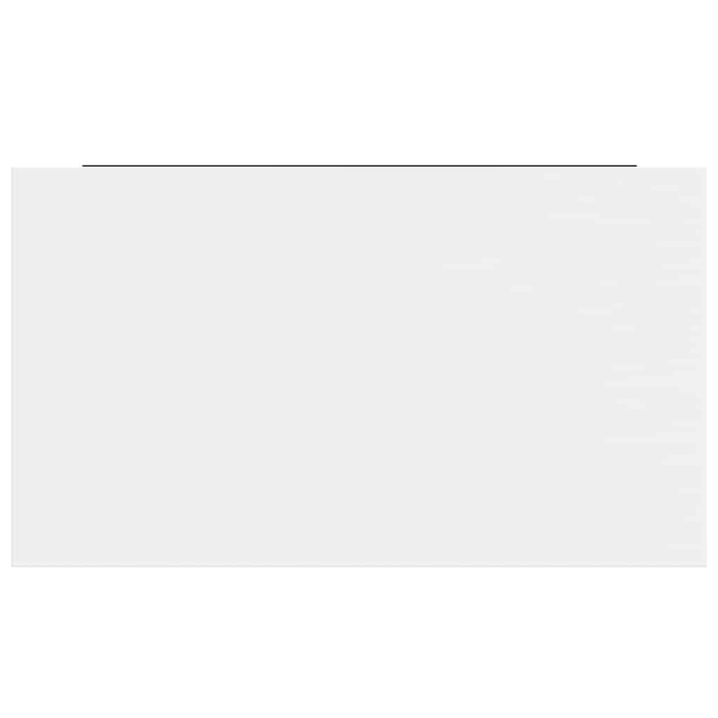 Ράφι Τοίχου Γυαλιστερό Άσπρο 40x23x3,8 εκ. MDF