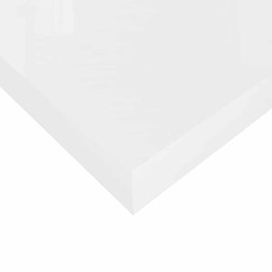 Ράφι Τοίχου Γυαλιστερό Άσπρο 40x23,5x3,8 εκ. MDF