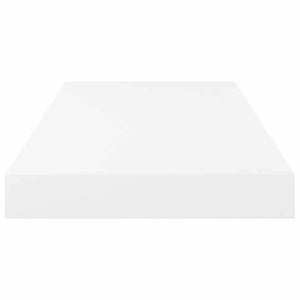 Ράφι Τοίχου Γυαλιστερό Άσπρο 50x23,5x3,8 εκ. MDF
