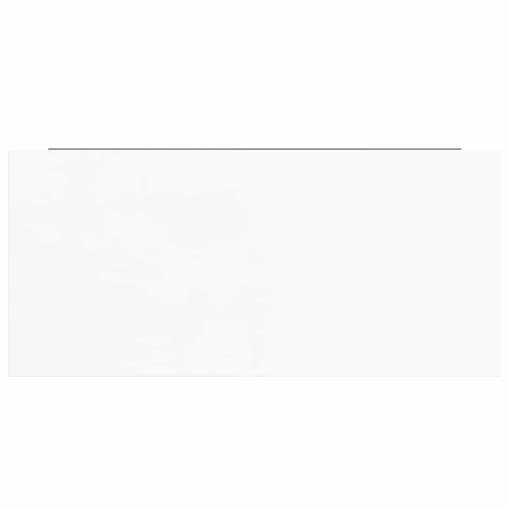 Ράφι Τοίχου Γυαλιστερό Άσπρο 50x23x3,8 εκ. MDF