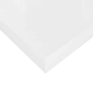 Ράφι Τοίχου Γυαλιστερό Άσπρο 50x23,5x3,8 εκ. MDF