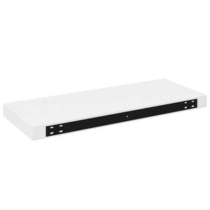 Ράφι Τοίχου Γυαλιστερό Άσπρο 60x23,5x3,8 εκ. MDF