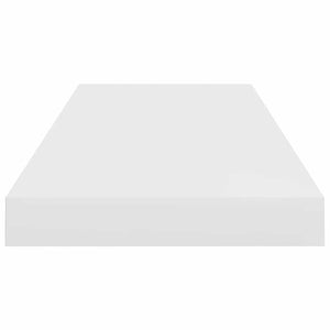 Ράφια Τοίχου Γυαλιστερά Άσπρα 4 Τεμάχια 60x23,5x3,8 εκ. MDF