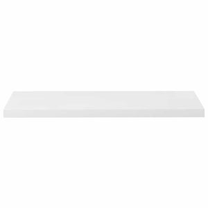 Ράφι Τοίχου Γυαλιστερό Άσπρο 90x23,5x3,8 εκ. MDF
