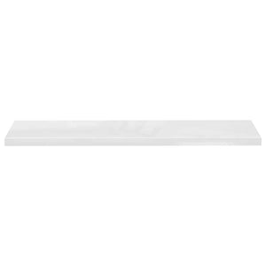 Ράφι Τοίχου Γυαλιστερό Άσπρο 120x23,5x3,8 εκ. MDF