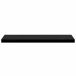 Ράφι Τοίχου Γυαλιστερό Μαύρο 90 x 23,5 x 3,8 εκ. MDF