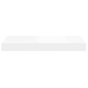 Ράφια Τοίχου 2 τεμ. Άσπρα 40x23,5x3,8 εκ. MDF