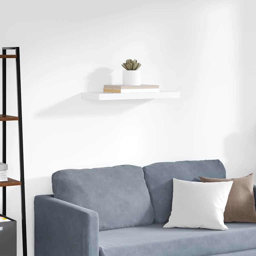 Ράφι Τοίχου Άσπρο 60x23,5x3,8 εκ. MDF