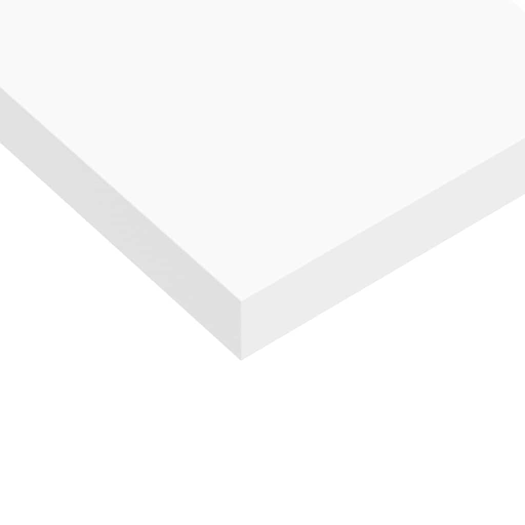 Ράφια Τοίχου 2 τεμ. Άσπρα 60 x 23,5 x 3,8 εκ. MDF